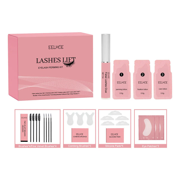 Eyelash Set Black And Beautiful Curling Smear